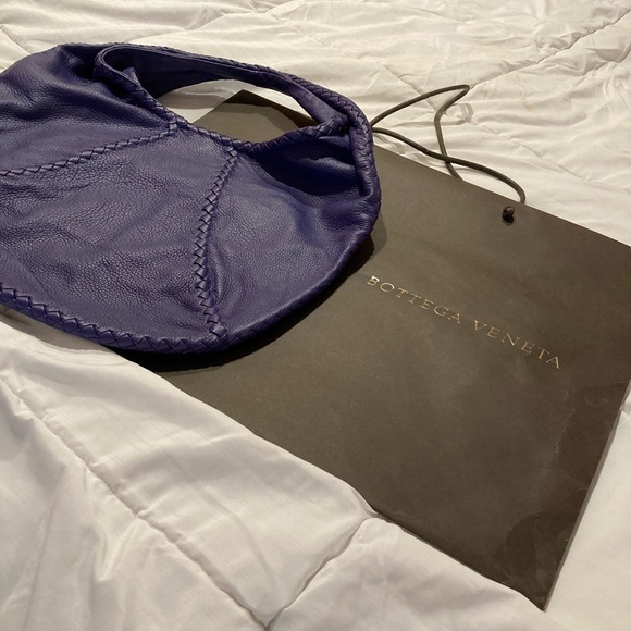 Bottega Veneta Handbags - Bottega Veneta Purple Leather Bag